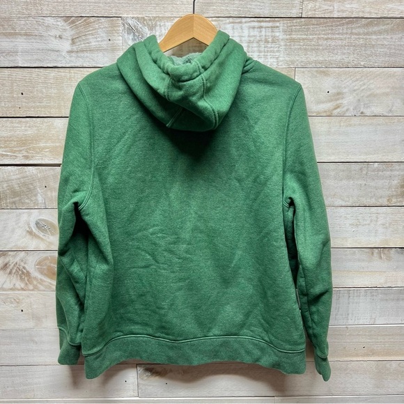 Carhartt Sweatshirt Boys XL 16 Hoodie Relaxed Fit Green Spell Out Logo Pocket - Picture 3 of 10